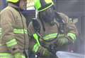 Crews tackle kitchen fire