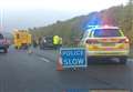 Paramedics treat biker at roadside 