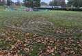 Quad biker churns up park and football pitch