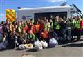 Students join town litter pick