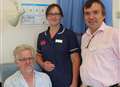 Heart attack victim saved by off-duty hospital staff