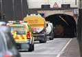 Tunnel closed after three-vehicle crash