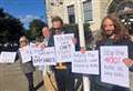 Families protest against disability benefits changes