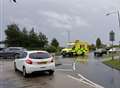 Casualty treated at roundabout