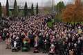 Hundreds mark Remembrance Sunday at National Memorial Arboretum