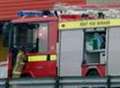 Firefighters tackle blaze