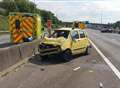 M20 re-opened after pile-up