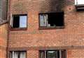 Residents flee as fire ravages flats