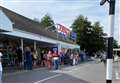 Customers queue outside Tesco in 'Covid throwback'