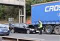 Two taken to hospital after multi-vehicle crash on M25