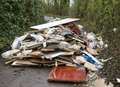 Flytipping blocks village road