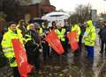 Kent health workers in four-hour stoppage