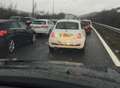 Two car crash caused delays on motorway