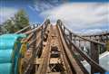 Video shows passenger's perspective as rollercoaster damaged mid-ride