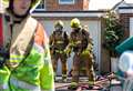 Smoke seen coming from house after kitchen blaze