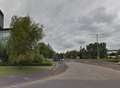 Road shut after high winds knock off roof