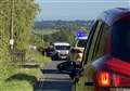 Two airlifted to hospital after car hits telegraph pole