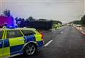 M20 closed as lorry straddles carriageways