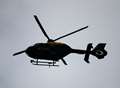 Helicopter searches for missing children