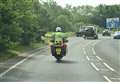 Motorcylist caught doing 93mph without top on