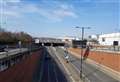 Smash between gritter truck and car blocks major route