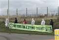 Extinction Rebellion protest against Manston