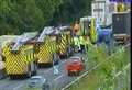 M20 crash causes chaos