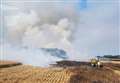 Field fire 'the size of two football pitches' 