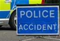 Road closure after pedestrian hit