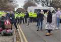 One arrest at asylum seeker demonstration