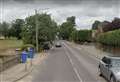 Three-car crash on busy road