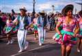 Carnival parade turns seafront into party zone