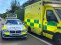 Motocyclist badly injured in crash