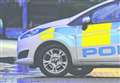 Police car 'rammed'