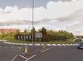 Driver found dead after roundabout crash