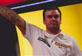 Darts pro facing world's best from his garden