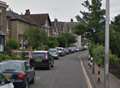 Chimney stack collapses onto house