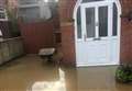 Raw sewage left in garden after flood