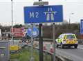 Crash at accident blackspot roundabout