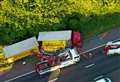 A2 reopens after lorry overturns 