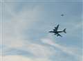 Blue sky day for visit from biggest passenger plane