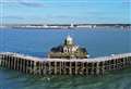 The once-stunning Kent pier head now cut off and left to rot