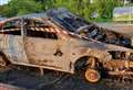 Car torched in Sainsbury’s car park