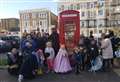 Phone box springs up in garden square