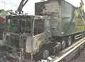 M-way lorry blaze triggers traffic chaos