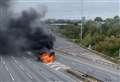 Car fire near Dartford Crossing causes long delays