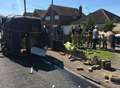 Man 'seriously injured' after horse box and car crash