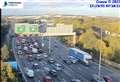 Delays warning amid six-mile queues on major route 