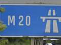 Man injured in M20 smash