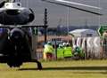 Lorry overturns